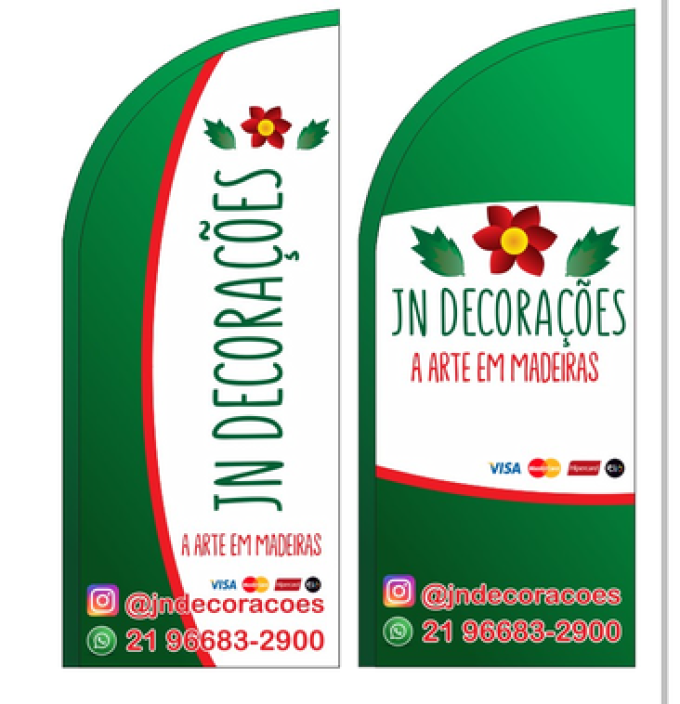 Wind Banner RJ  para Loja de Decorações JN Decorações