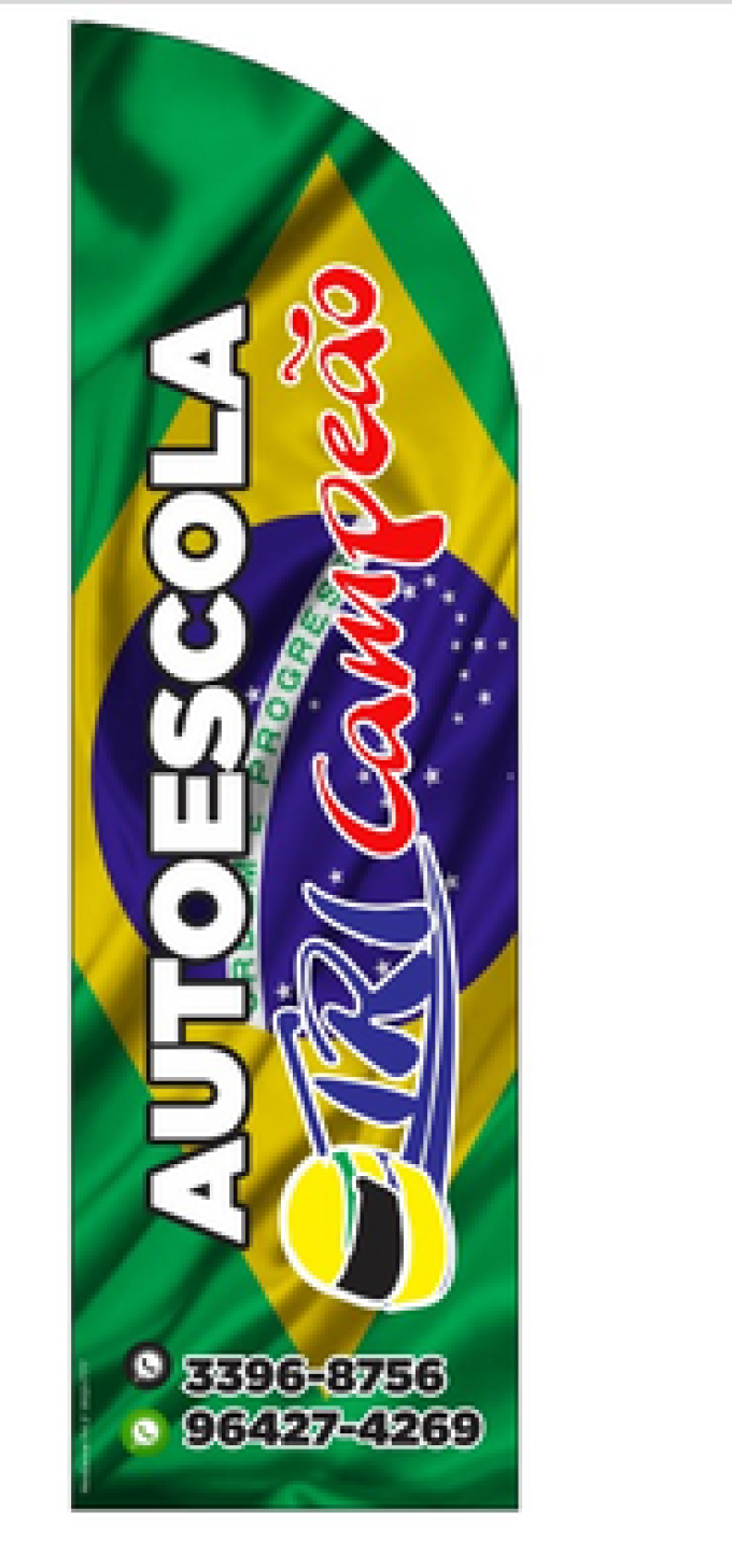Wind Banner RJ  para Auto Escola Tri Campeão
