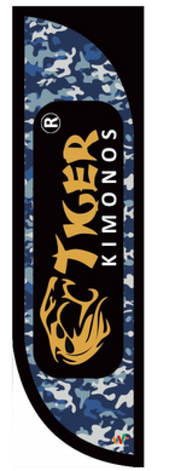 Wind Banner RJ  para Uniformes e Kimonos Tiger