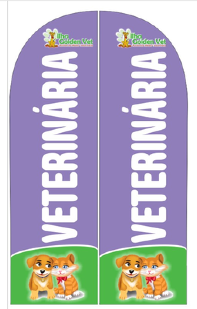 Wind Banner RJ  para Veterinária Ilha Golden