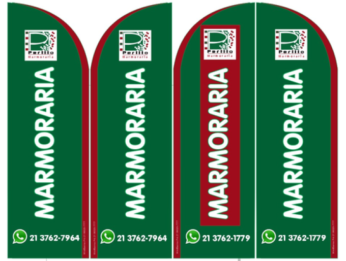 Wind Banner RJ  Para Marmoraria Perillo