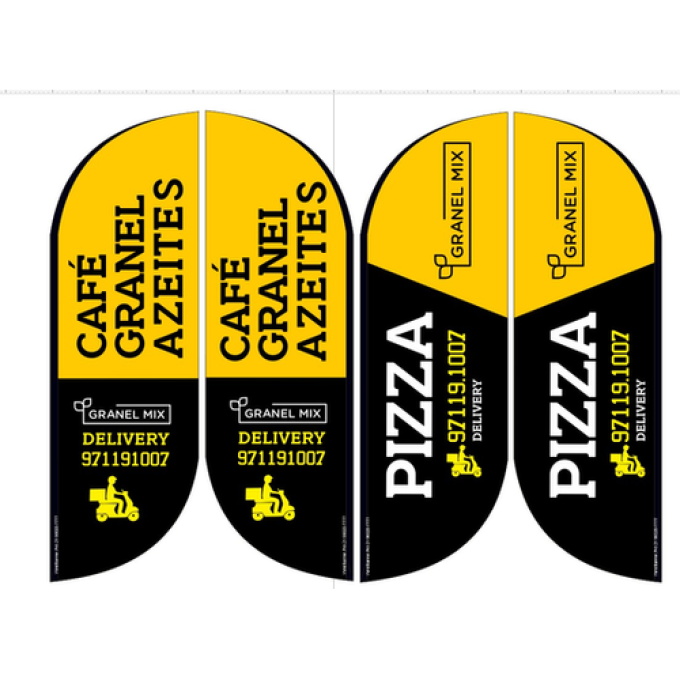 Wind Banner RJ  para Pizzarias Granel Mix