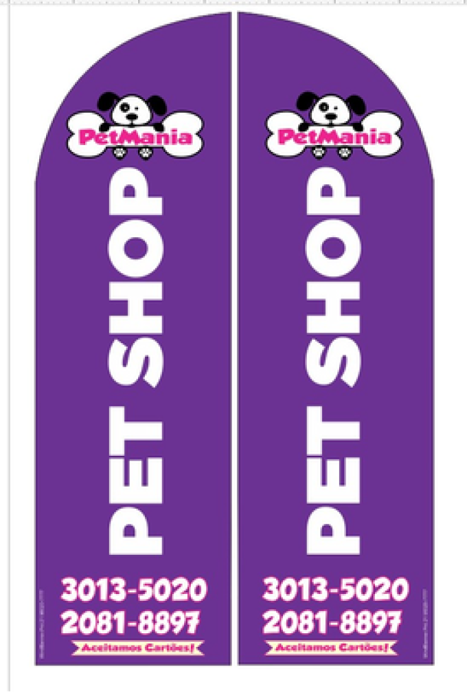 Wind Banner RJ  para Pet Shop Petmania