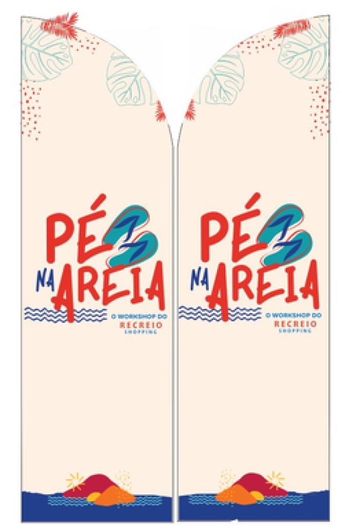 Wind Banner RJ  Para Work Shop Pé na Areia