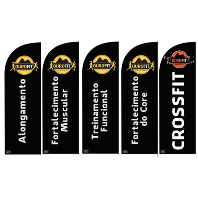 Wind Banner RJ   para  Academias CrossFit OuroFit