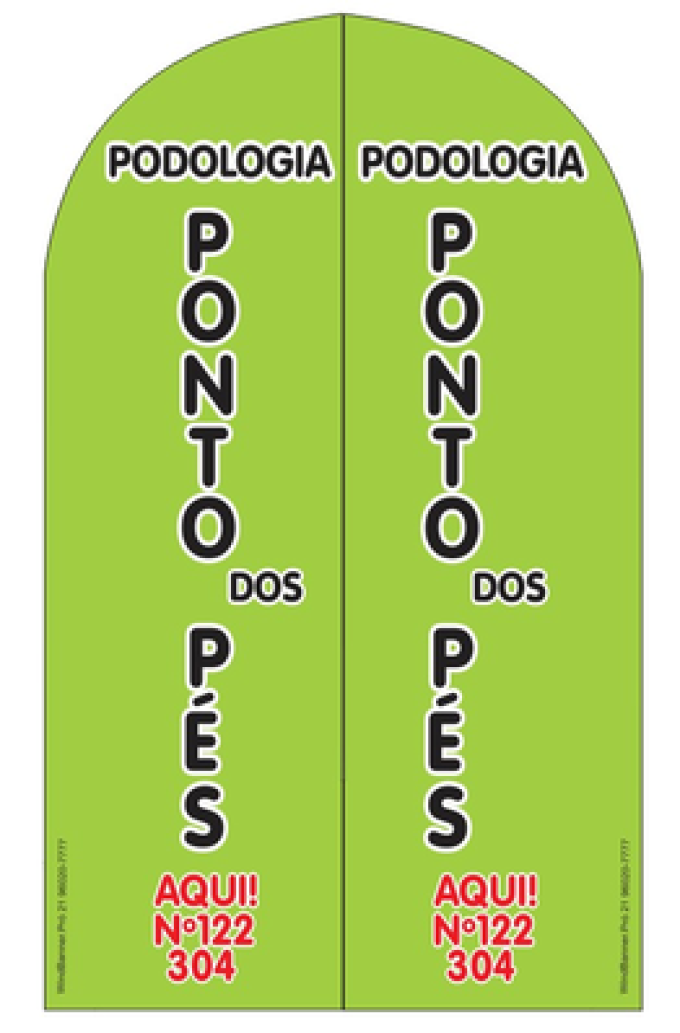 Wind Banner RJ  Para Podologia Ponto dos Pés