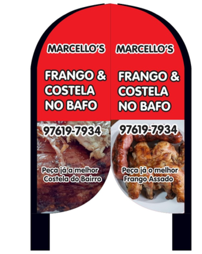 Wind Banner RJ   Frango e Costela no Bafo Marcello´s