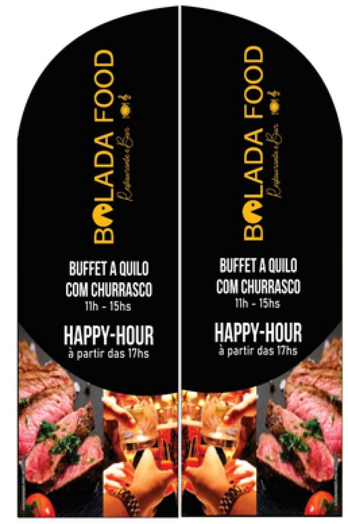 Wind Banner RJ  para Buffet Bolada Food