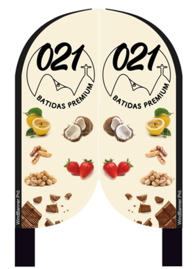 Wind Banner RJ s Batidas Premium Bebidas