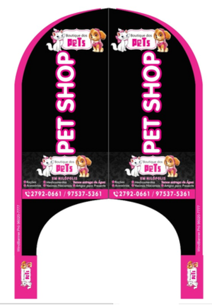 Wind Banner RJ  Boutique dos Pets