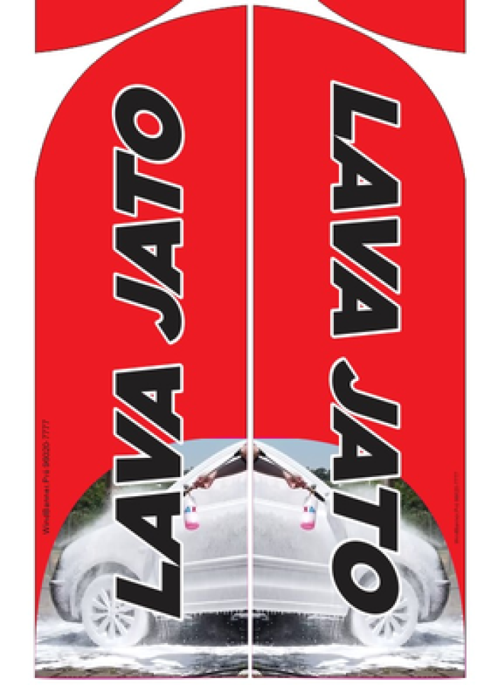 Wind Banner RJ  para Lava Jato