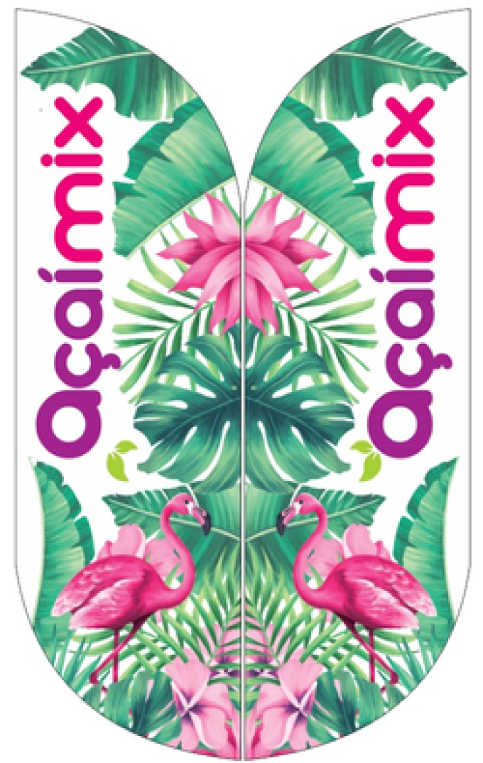 Wind Banner RJ  para Lojas de Açaí Mix Açai