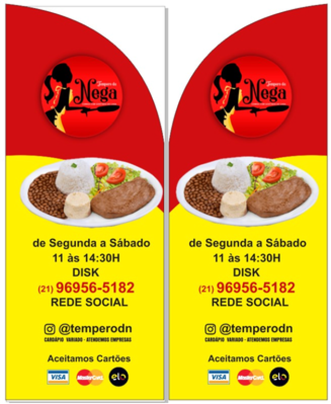 Wind Banner RJ  para Restaurante Tempero da Nega