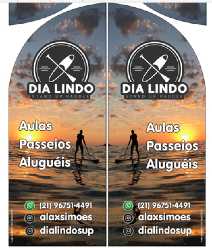 Wind Banner RJ  para Escola da Surf Dia Lindo