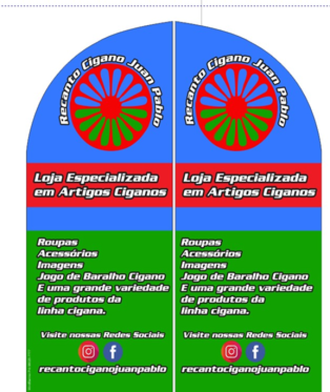 Wind Banner RJ  Para Artigos Religiosos Recanto Cigano