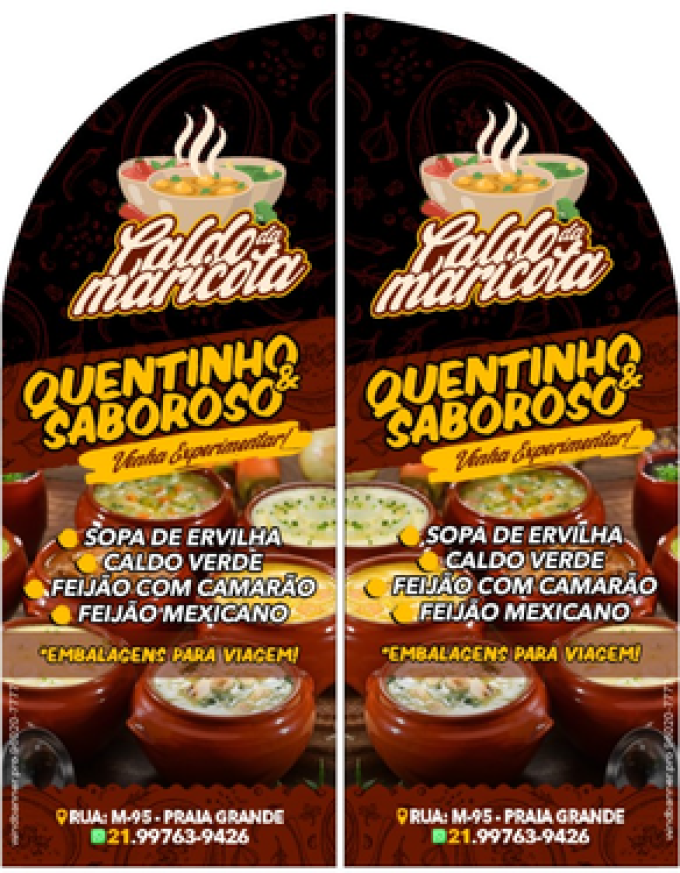 Wind Banner RJ  Caldo da Maricota