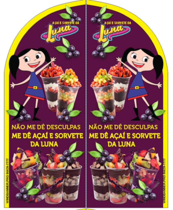 Wind Banner RJ  Açaí da Luna