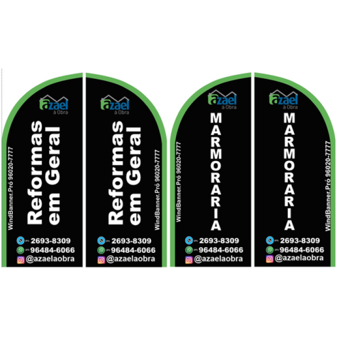 Wind Banner RJ  para Reformas e Obras Azael à Obra