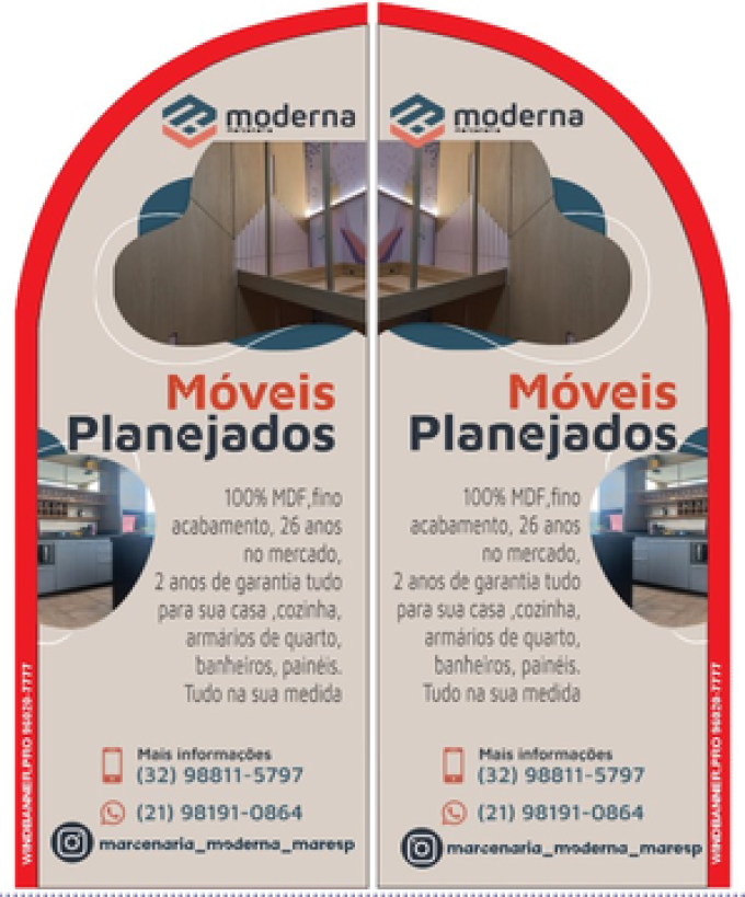 Wind Banner RJ  para Marcenarias