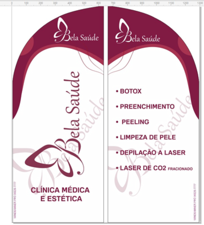 Wind Banner RJ  para Clínica Bela Saúde