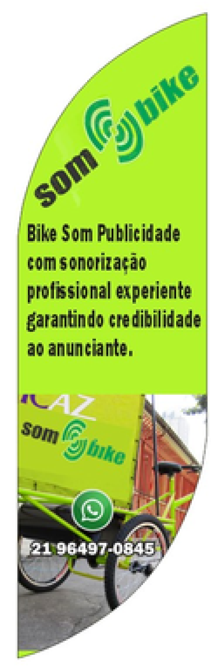 Wind Banner RJ  para marketing Bike Som