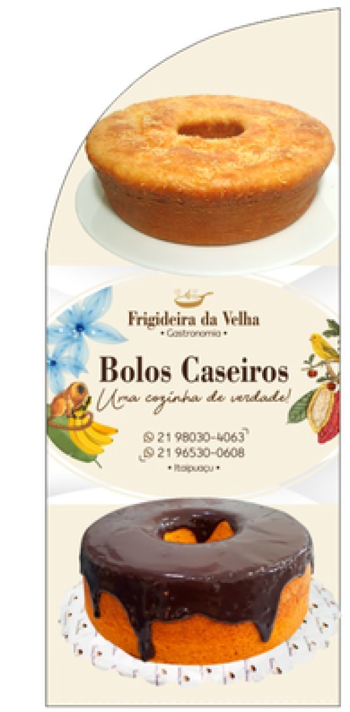 Wind Banner RJ  para Lojas de Bolos Caseiros Bisa