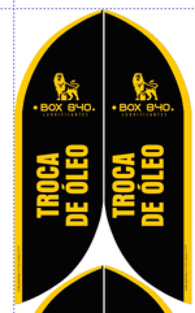 Wind Banner RJ  para Lojas de Troca de Òleo Box 840