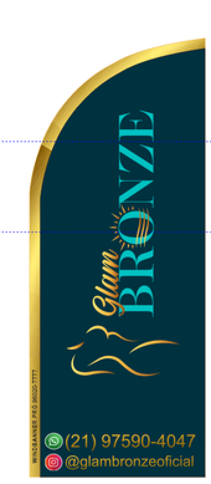 Wind Banner RJ  para Bronzeamento Gram Bronze