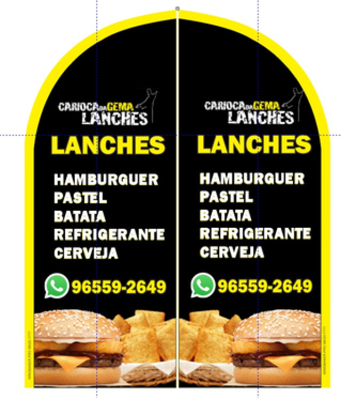 Wind Banner RJ  Lanchonete Carioca Lanches