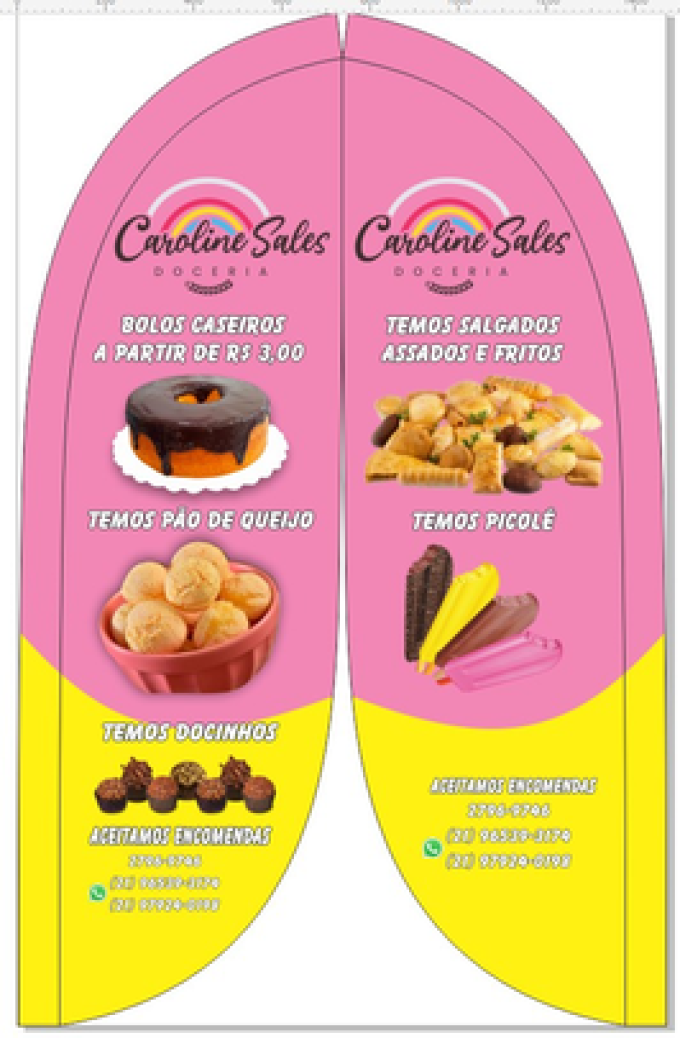 Wind Banner RJ  Bolos Caseiros Carolina Sales