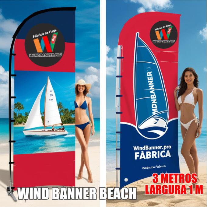 Wind Banner Beach - Wind Banner para Praia 01