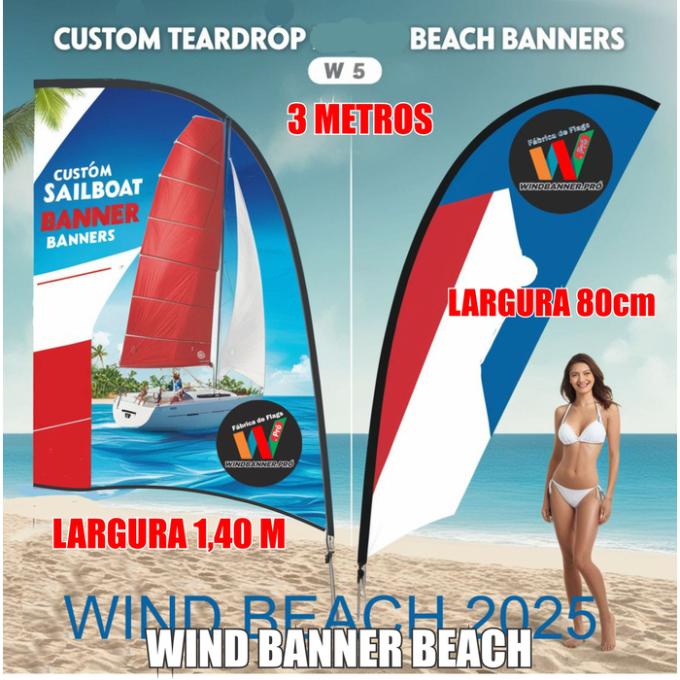 Wind Banner Beach - Wind Banner para Praia 02