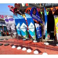 Wind Banner Pena Fina 4 Unidades