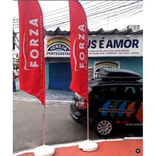 Wind Flags  ou Wind Banner no Rio  Altura 3,60mts