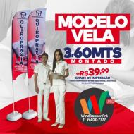 Wind Flags  ou Wind Banner no Rio  Altura 3,60mts