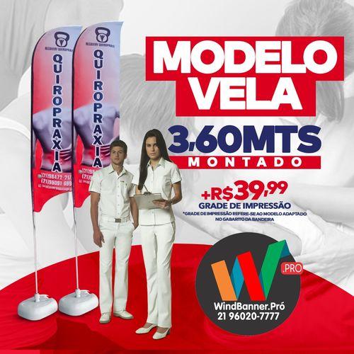 Wind Flags  ou Wind Banner no Rio  Altura 3,60mts
