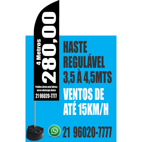 WIND BANNER 4 METROS *ESGOTADO*