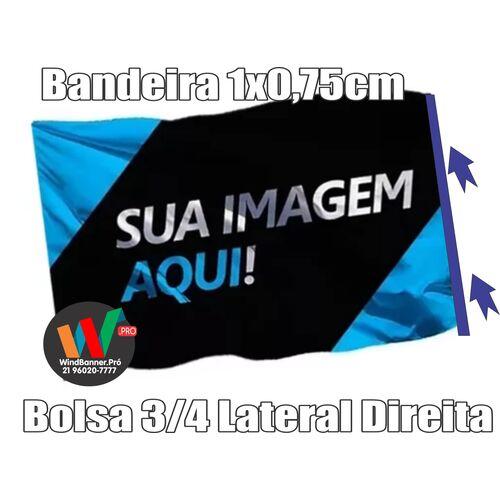 BANDEIRA COM BOLSA LATERAL DIREITA 1X0,70CM