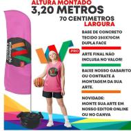 WIND BANNER 3,20 METROS COMPLETO