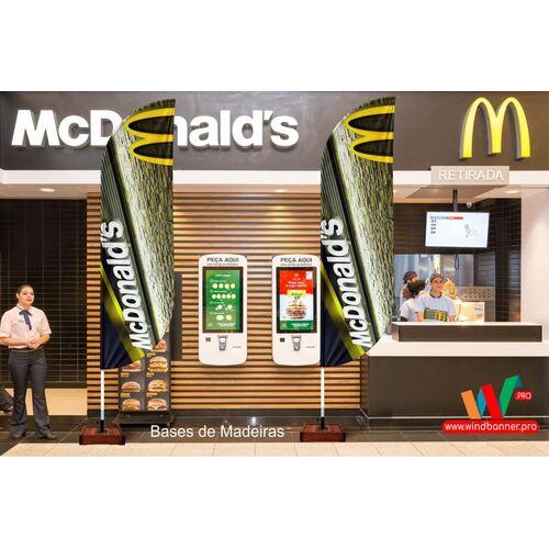 Wind Banner Base Madeira 3 metros