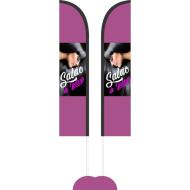 Wind Banner 3,5 Metros Dupla Face Impressão Parcial  ( 1,00 x 0,50 cm)