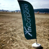 Wind Banner RJ  2mts Dupla Face Completo