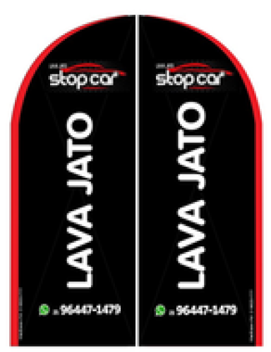 Wind Banner RJ  Para Lava Jato Stop Car