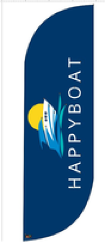 Wind Banner RJ  para fábrica de lanchas HappyBoat