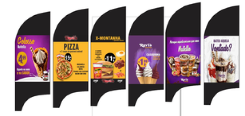 Wind Banner RJ  para Lanchotes e Açai Ravis