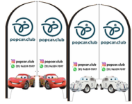Wind Banner RJ  Para Clubes Pop Car Clube