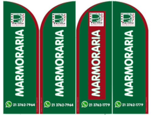 Wind Banner RJ  Para Marmoraria Perillo