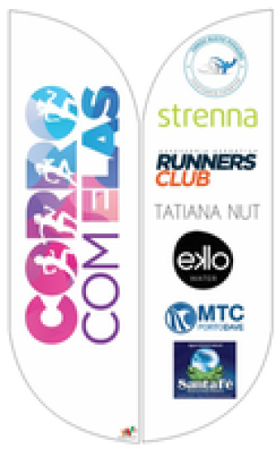 Wind Banner RJ  Para Eventos Corro com Elas