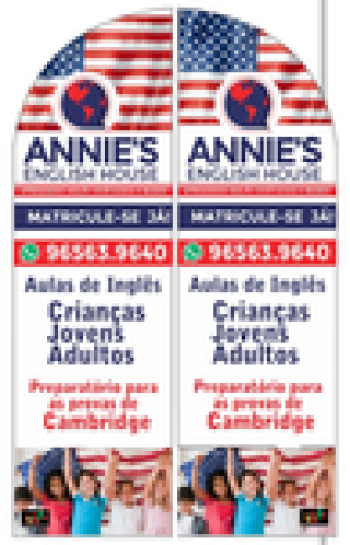 Wind Banner RJ  para Curso de Inglês Annies