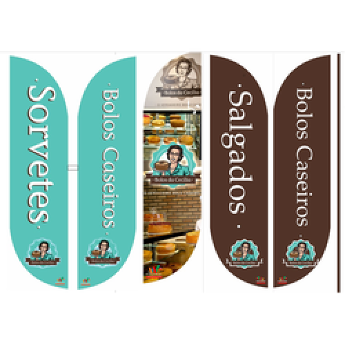 Wind Banner RJ s Para Casas de Bolos da Cecília